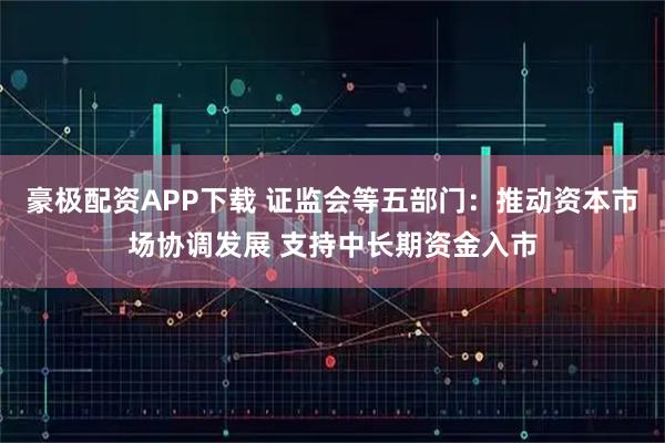 豪极配资APP下载 证监会等五部门：推动资本市场协调发展 支持中长期资金入市