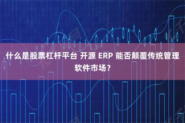什么是股票杠杆平台 开源 ERP 能否颠覆传统管理软件市场?