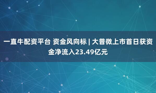 一直牛配资平台 资金风向标 | 大普微上市首日获资金净流入23.49亿元